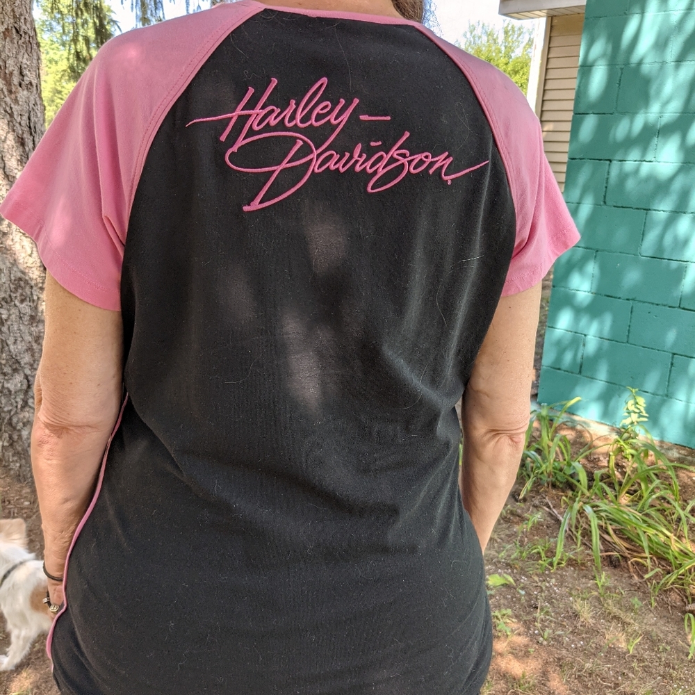 Harley Davidson women's tee embroidered xl
